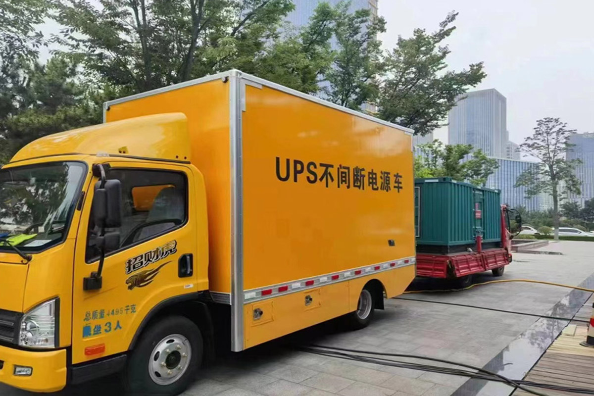 旌阳发电机租赁施工现场