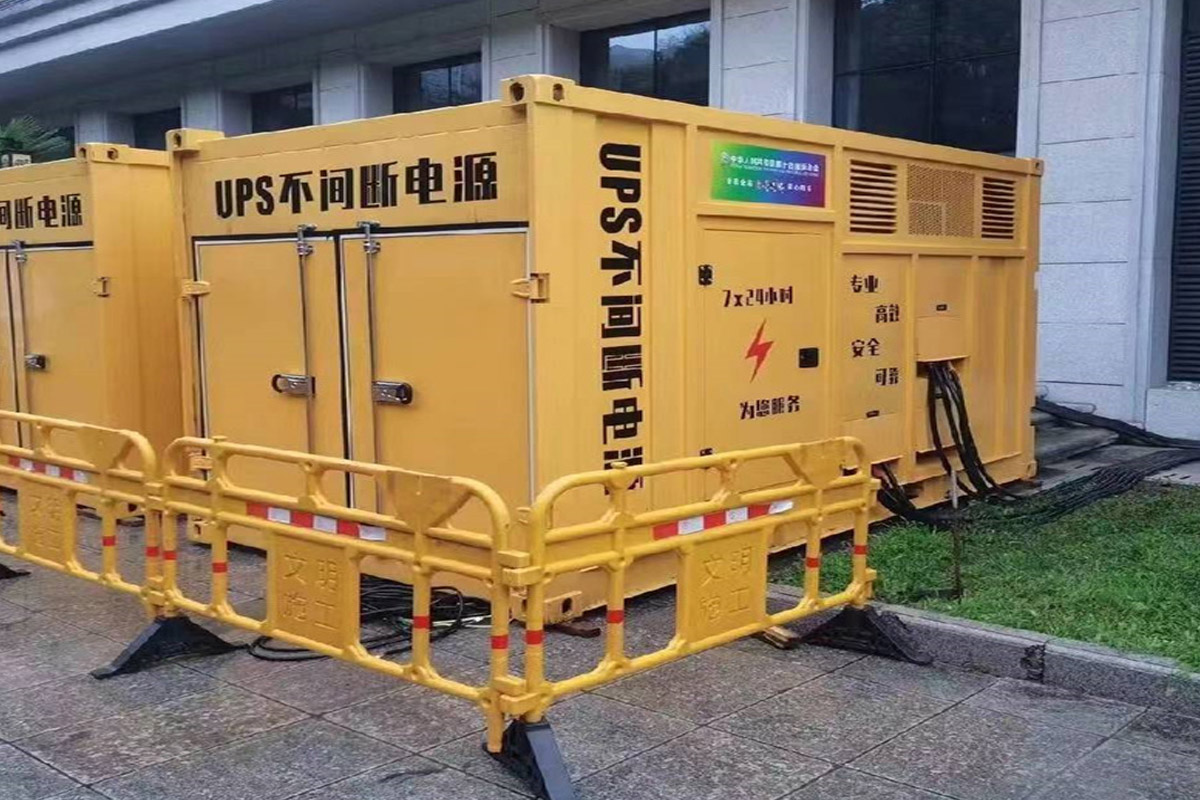 旌阳发电机租赁施工现场